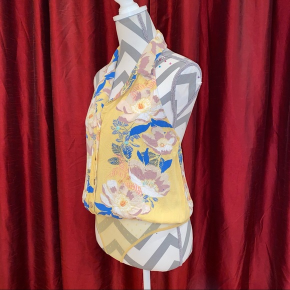 Free People Floral Halter Bodysuit - Picture 5 of 6